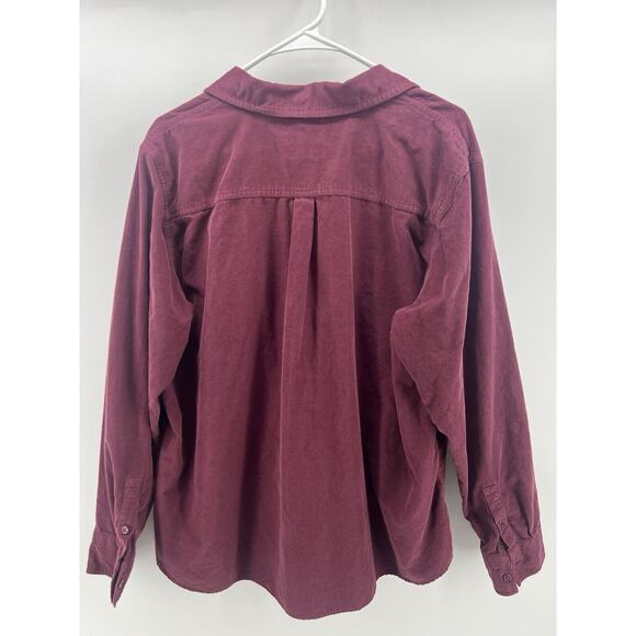 Orvis Mens Shirt Extra Large Burgundy XL Button Corduroy Top Hunting Gorp - Picture 9 of 12